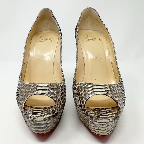 Christian Louboutin Peep Toe Platform Heels  EU 36.5 - Picture 5 of 11